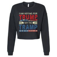 IM Voting For Trump Not The Tramp Cropped Pullover Crew