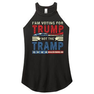 IM Voting For Trump Not The Tramp Women's Perfect Tri Rocker Tank