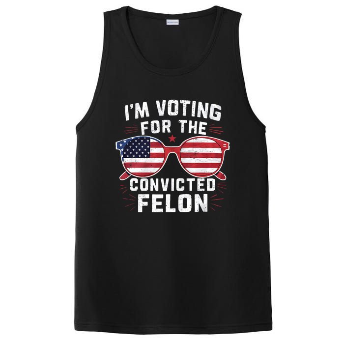 IM Voting For The Convicted Felon Funny Pro Trump 2024 Vote Trump Felon PosiCharge Competitor Tank