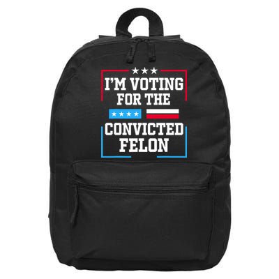 Im Voting For The Convicted Felon 2024 16 in Basic Backpack