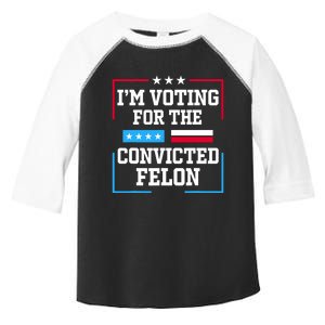 Im Voting For The Convicted Felon 2024 Toddler Fine Jersey T-Shirt