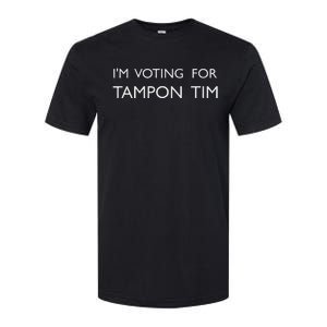 IM Voting For Tampon Tim Walz Vice President Support 2024 Softstyle CVC T-Shirt