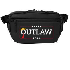 IM Voting For The Outlaw The Convicted Felon Funny Crossbody Pack