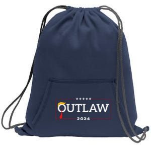 IM Voting For The Outlaw The Convicted Felon Funny Sweatshirt Cinch Pack Bag