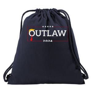 IM Voting For The Outlaw The Convicted Felon Funny Drawstring Bag