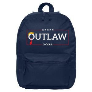 IM Voting For The Outlaw The Convicted Felon Funny 16 in Basic Backpack