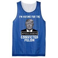 IM Voting For The Convicted Felon Trump Mugshot Pro Trump Mesh Reversible Basketball Jersey Tank