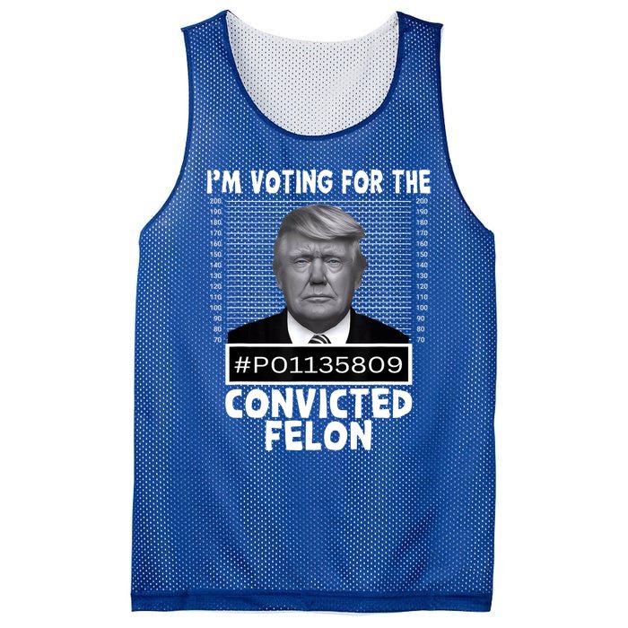 IM Voting For The Convicted Felon Trump Mugshot Pro Trump Mesh Reversible Basketball Jersey Tank