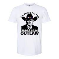 Im Voting For The Outlaw Funny Trump Maga 2024 Softstyle CVC T-Shirt