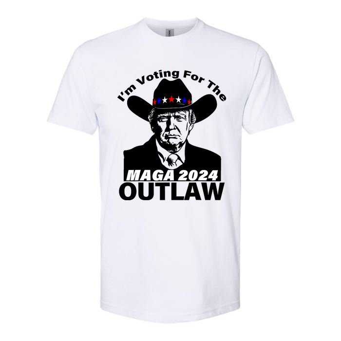 Im Voting For The Outlaw Funny Trump Maga 2024 Softstyle CVC T-Shirt