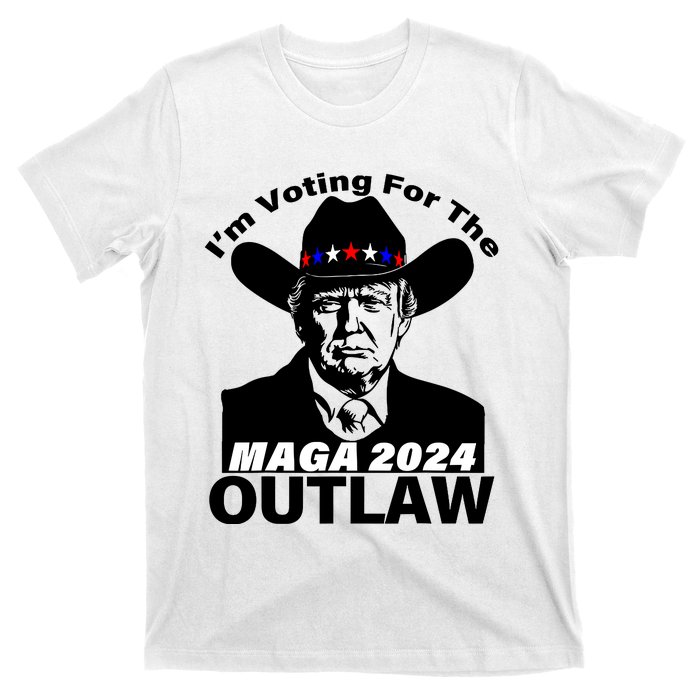 Im Voting For The Outlaw Funny Trump Maga 2024 T-Shirt