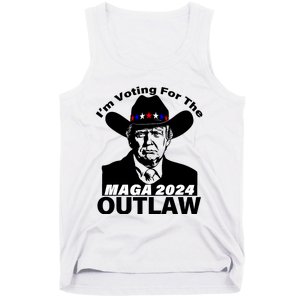 Im Voting For The Outlaw Funny Trump Maga 2024 Tank Top