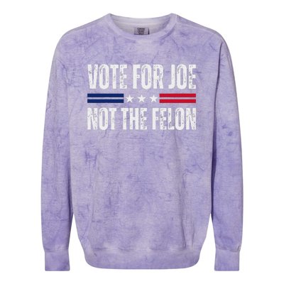 IM Voting For Joe Biden Vote Not The Felon 2024 Elections Colorblast Crewneck Sweatshirt