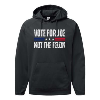 IM Voting For Joe Biden Vote Not The Felon 2024 Elections Performance Fleece Hoodie