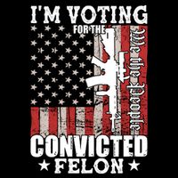 Im Voting For The Convicted Felon We The People Usa Flag Mousepad