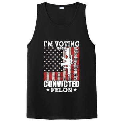 Im Voting For The Convicted Felon We The People Usa Flag PosiCharge Competitor Tank