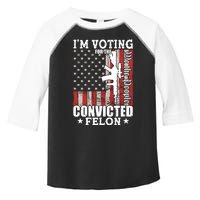 Im Voting For The Convicted Felon We The People Usa Flag Toddler Fine Jersey T-Shirt