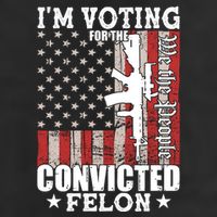 Im Voting For The Convicted Felon We The People Usa Flag Microfiber Hand Towel