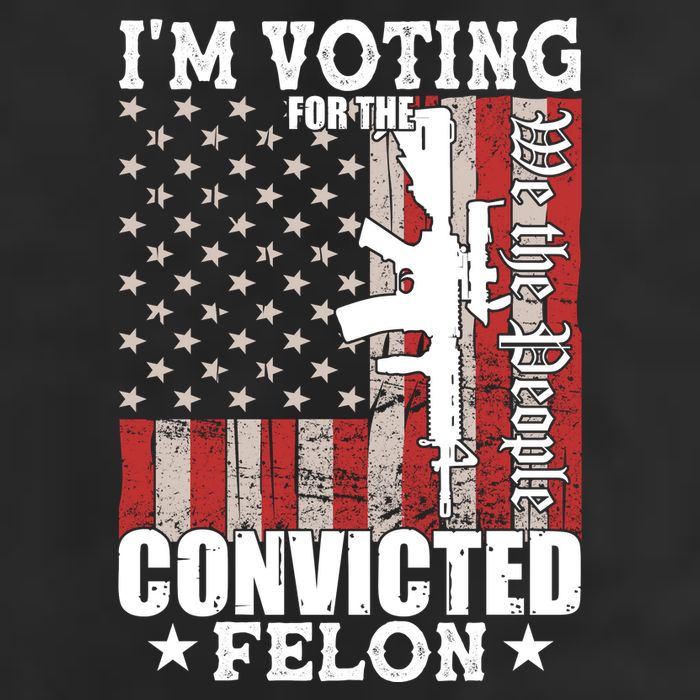 Im Voting For The Convicted Felon We The People Usa Flag Microfiber Hand Towel