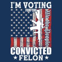 Im Voting For The Convicted Felon We The People Usa Flag Infant Baby Jersey Bodysuit