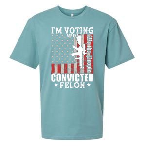 Im Voting For The Convicted Felon We The People Usa Flag Sueded Cloud Jersey T-Shirt