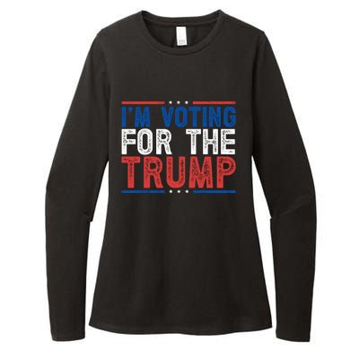 IM Voting For The Trump Election 2024 Free Trump Gift Womens CVC Long Sleeve Shirt