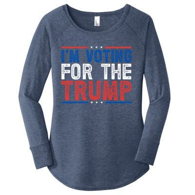 IM Voting For The Trump Election 2024 Free Trump Gift Women's Perfect Tri Tunic Long Sleeve Shirt