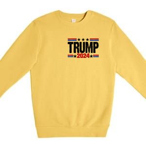 Im Voting For The Felon Trump 2024 Front Back Premium Crewneck Sweatshirt