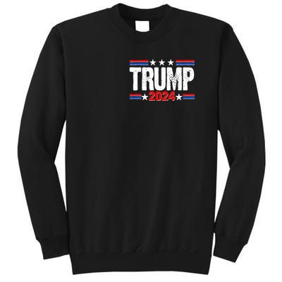 Im Voting For The Felon Trump 2024 Front Back Sweatshirt