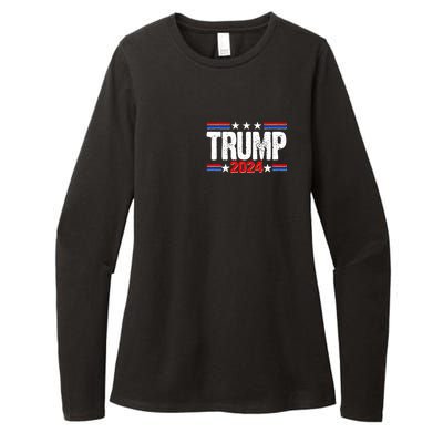 Im Voting For The Felon Trump 2024 Front Back Womens CVC Long Sleeve Shirt