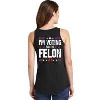 Im Voting For The Felon Trump 2024 Front Back Ladies Essential Tank