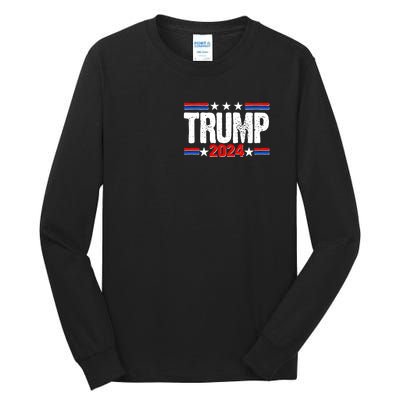 Im Voting For The Felon Trump 2024 Front Back Tall Long Sleeve T-Shirt