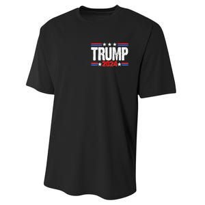 Im Voting For The Felon Trump 2024 Front Back Performance Sprint T-Shirt