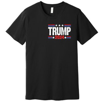 Im Voting For The Felon Trump 2024 Front Back Premium T-Shirt