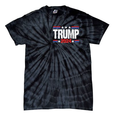 Im Voting For The Felon Trump 2024 Front Back Tie-Dye T-Shirt