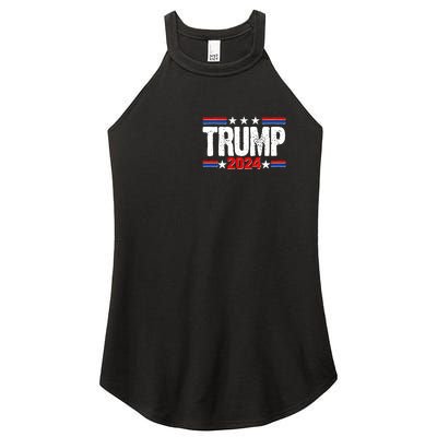 Im Voting For The Felon Trump 2024 Front Back Women's Perfect Tri Rocker Tank