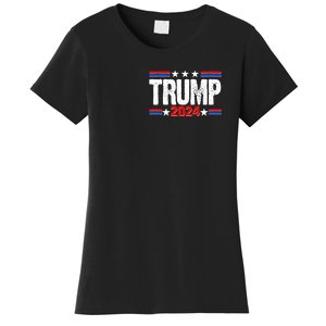 Im Voting For The Felon Trump 2024 Front Back Women's T-Shirt