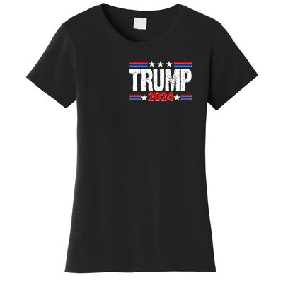 Im Voting For The Felon Trump 2024 Front Back Women's T-Shirt