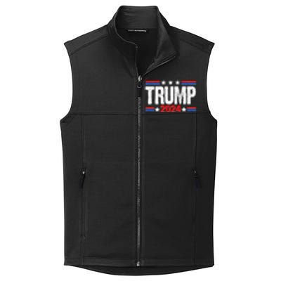 Im Voting For The Felon Trump 2024 Front Back Collective Smooth Fleece Vest