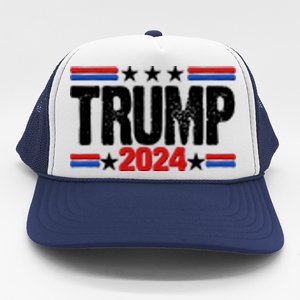 Im Voting For The Felon Trump 2024 Front Back Trucker Hat