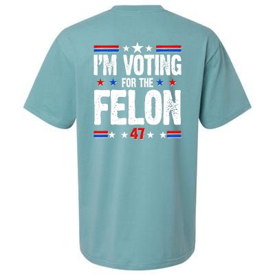 Im Voting For The Felon Trump 2024 Front Back Sueded Cloud Jersey T-Shirt