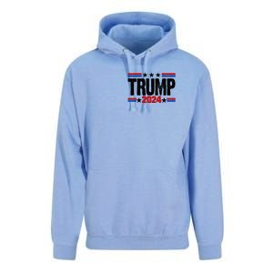 Im Voting For The Felon Trump 2024 Front Back Unisex Surf Hoodie