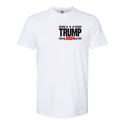 Im Voting For The Felon Trump 2024 Front Back Softstyle CVC T-Shirt