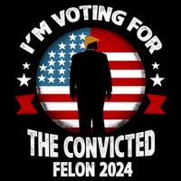 Im Voting For The Convicted Felon Poster