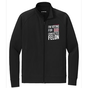 IM Voting For The Convicted Felon Stretch Full-Zip Cadet Jacket