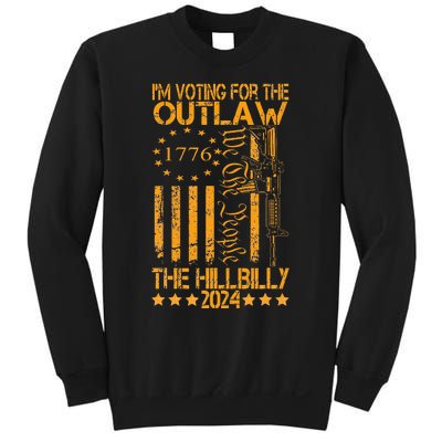 IM Voting For The Outlaw And The Hillbilly 2024 Pro 45 Sweatshirt