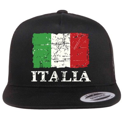 Italian Vintage Flag Italy Retro Banner Ensign Flatbill Hat