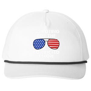 Im Voting For The Convicted Felon Pro Trump Usa Snapback Five-Panel Rope Hat