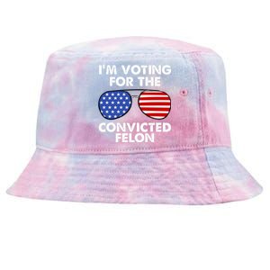 Im Voting For The Convicted Felon Pro Trump Usa Tie-Dyed Bucket Hat