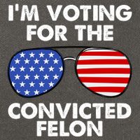 Im Voting For The Convicted Felon Pro Trump Usa Cotton Canvas Backpack